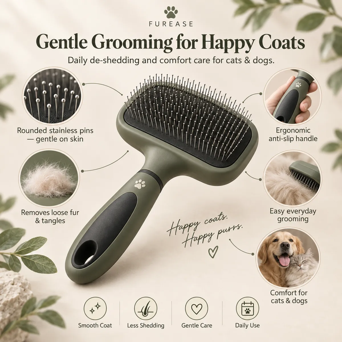 Deshedding Brush detail