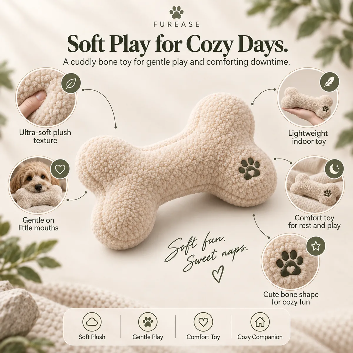 Plush Bone Toy detailed infographic